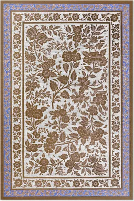 Produktbild von Hippie Lac Violett von Sir Matthew Digby Wyatt – Vinyl Fußmatte – 150x225 cm – Rutschfest, Pflegeleicht & Langlebig