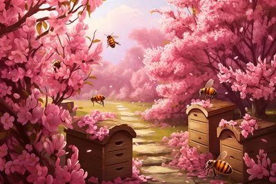 Produktbild von Plakat 30x20cm Leben in Bienenstöcken