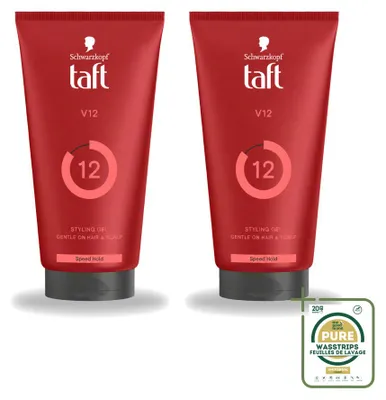 Obrázek produktu pro 2 kusy gely Taft Power Gel V12 Turbo Fixierung, objem 150 ml, balení