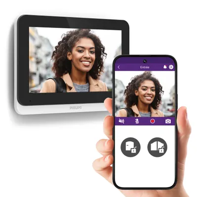 Image de Philips WelcomeEye Connect 3 Portier vidéo Wi-Fi Kit complet maison 1 famille (531046)