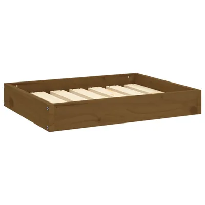 Obrázok produktu pre vidaXL Pelech pre psov Honey Brown 61,5x49x9 cm Masívne borovicové drevo