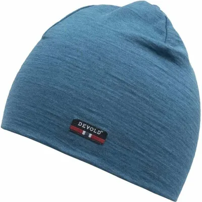 Produktbild von Devold Breeze Merino 150 Beanie Blue Melange 58 Mütze