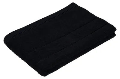 Produktbild von GÖZZE Berlin Duschtuch saugfähiges hautfreundliches strapazierfähiges Baumwoll-Duschtuch Schwarz 70 x 140 cm
