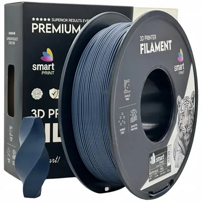 Zdjęcie produktu dla Filament PLA Matte Blue Matowy Niebieski Smart Print 1,75mm 1kg Drukarka 3D