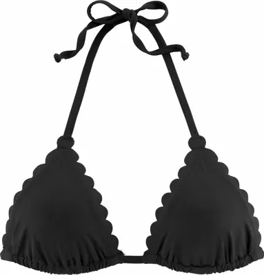 Produktbild von LASCANA Triangel-Bikini-Top Scallop schwarz Größe 38 Cup C/D