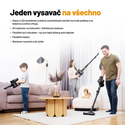 Obrázek produktu pro Lauben Stick Vacuum & Mop 3in1 Pet Deluxe 400BC