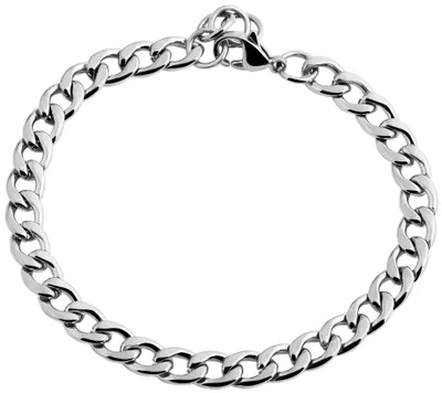 Produktbild von Akzent 5030334-002 Panzerketten-Armband aus Edelstahl silberfarben 18 + 3 cm