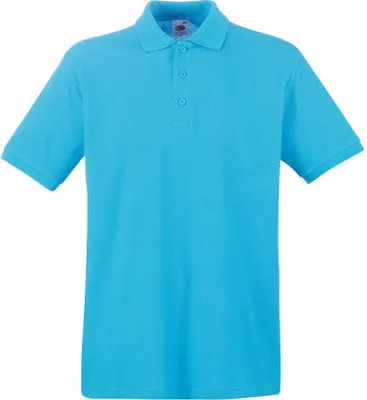 Produktbild von Fruit of the Loom - Premium Polo - Azure Blue - S