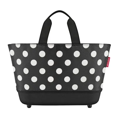 Produktbild von reisenthel Einkaufskorb Shoppingbasket Dots White schwarz