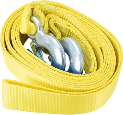Obrázek produktu pro Tažné lano s háky Tažný popruh 5m/50mm/6t žlutý