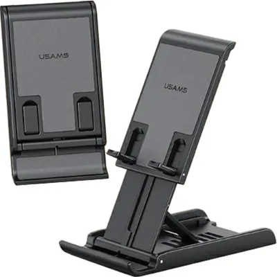 Obrázok produktu pre Usams Skladací stolový stojan pre telefón/tablet čierny/čierny Zj073Zj01 (Us-Zj073)