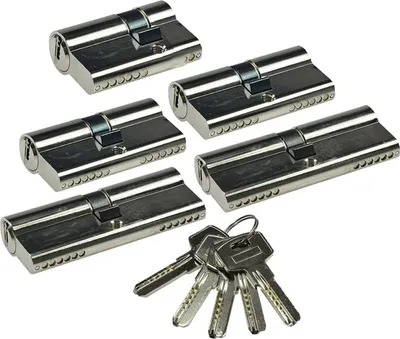 Produktbild von Schließzylinder-Set 5 30/10-30/30-35/35 Profil-Zylinder 5 Sicherheits-Schlüssel