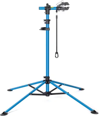 Imagen del producto de Soporte para bicicleta - Soporte de reparación profesional - con soporte adicional - 118-200 cm - Azul