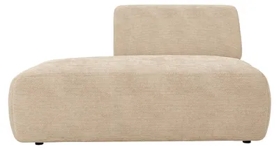 Produktbild von Modul Recamiere links aus Feincord - Beige - POGNI von Maison Céphy
