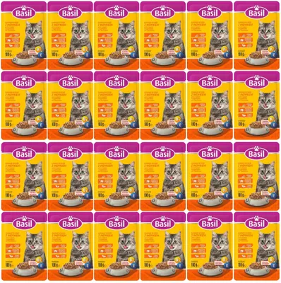 Zdjęcie produktu dla Basil mokra karma dla kota saszetka 100 g z indykiem x 24 szt