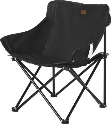 Produktbild von Campingstuhl, faltbar, Stahlrahmen, Stoffsitz, Tragetasche, Schwarz