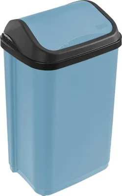 Produktbild von keeeper Mülleimer mit Schwingdeckel 10 L, 25,5 x 19 x 38 cm, Swantje, Blau (Nordic Blue)