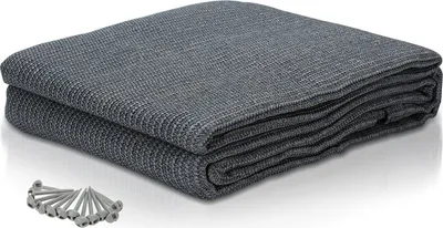 Image de Tapis de tente Aopunly 200X200cm Tapis d'auvent Tapis de camping Tapis d'extérieur Tapis d'auvent Tapis de sol pour tente Camping-car Bleu-gris