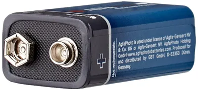 Produktbild von AgfaPhoto Alkaline Power 1er pack, 6LR61, MN1604 Alkaline 9 Volt blau