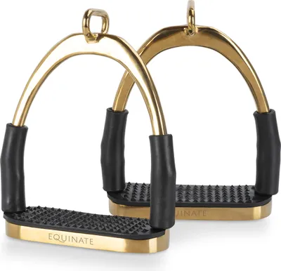 Produktbild von Equinate Sicherheitssteigbügel Charles 10cm Gold
