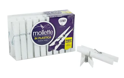 Immagine prodotto di MOLLETTE PER STENDIBIANCHERIA IN PLASICA  Confezione 20 pezzi