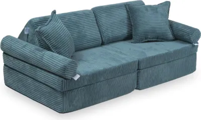 Produktbild von Montessori Mini Speelbank Komfort - Kord Blauw