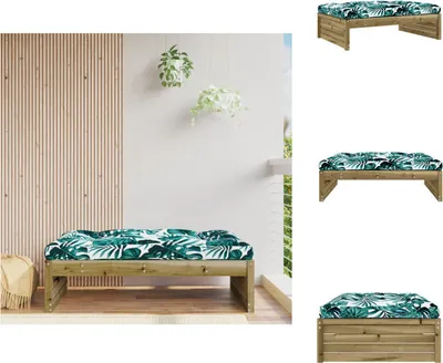 Obrázek produktu pro vidaXL Zahradní stolička 120x80 cm impregnované borovicové dřevo - Zahradní sedací prvky
