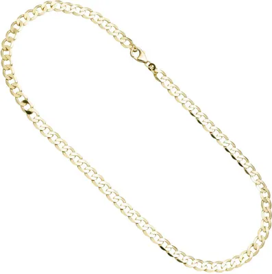 Produktbild von 6,6mm Panzerkette Kette Collier aus 333 Gold Gelbgold 45cm Halskette Halsschmuck