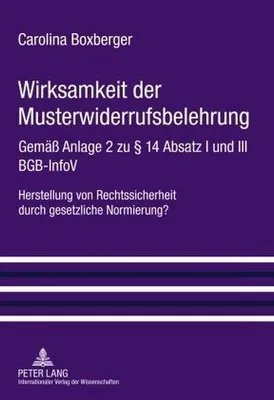 Produktbild von Wirksamkeit der Musterwiderrufsbelehrung