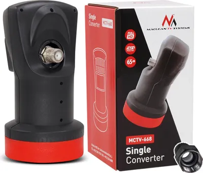 Produktbild von LNB Sat Konwerter Konverter Single 4K MCTV-668 + F-Stecker FULLHD