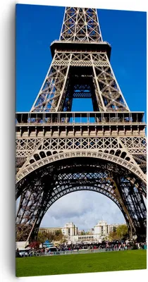 Produktbild von Bild auf Leinwand - Leinwandbild - Turm Paris Eiffle - 65x120cm - Wand Bild - Wanddeko - Wandbilder - Leinwanddruck - Bilder - Kunstdruck - Wanddekoration - Leinwand bilder - Wandkunst - PA65x120-0154