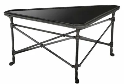 Produktbild von Casa Padrino Luxus Art Deco Designer Couchtisch - Wohnzimmertisch aus Messing und Granit in Rotguss - 89 x 63 x H. 42 cm