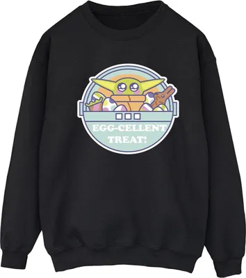 Produktbild von Star Wars - "The Mandalorian Eggcellent Easter" Sweatshirt für Damen BI39858 (L) (Schwarz)