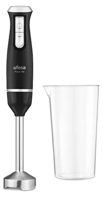 Obrázek produktu pro Ruční mixér Ufesa Pulsar 800 Master 800W, 2 rychlosti + Turbo, nerezová čepel, kovová noha, černá