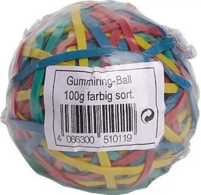 Obrázok produktu pre WIHEDÜ 510011 WIHEDÜ Gummibänder farbig 3,0 mm, Ø 6,4 cm, 100 g