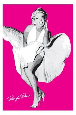 Produktbild von Marilyn MONROE - Pink - Sept Ans de Réflexion - 61x91,5 cm - Plakat/Poster