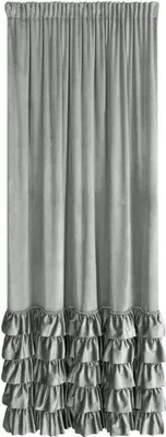 Zdjęcie produktu dla Eurofirany 454034, Przezroczysty, Srebrny, Wzór, Poliester, Wiszący hak, 200 g/m²
