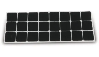 Produktbild von MASTERPROOF PROFESSIONAL Möbelgleiter 28 x 28 mm, Filz schwarz, selbstklebend 24 Stück