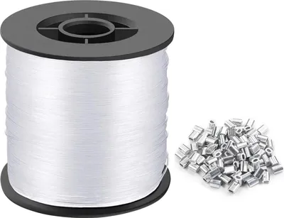 Produktbild von 0,8MM Nylonfaden Transparent Reißfest 200M Durchsichtige Nylonschnur | Für Basteln Dekoration Angeln Handwerk