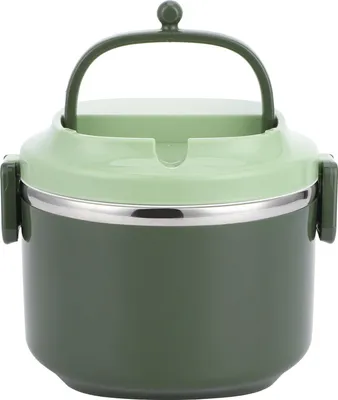 Obrázek produktu pro Izolovaný box na oběd z nerezové oceli, bento box, přenosná nádoba na jídlo, kuchyňské náčiní, jednovrstvý/ 1 litr
