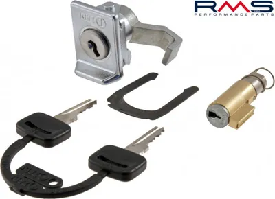 Immagine prodotto di RMS ZADI: set di serrature, blocco per manubrio, vano portaoggetti, compatibile con Vespa PX 80