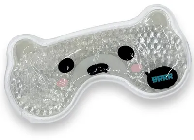 Image de Masque rafraîchissant pour les yeux - Masque chaud/froid pour les yeux - Masque en gel - Thérapie par le froid - Dos en peluche - Idéal pour les yeux fatigués