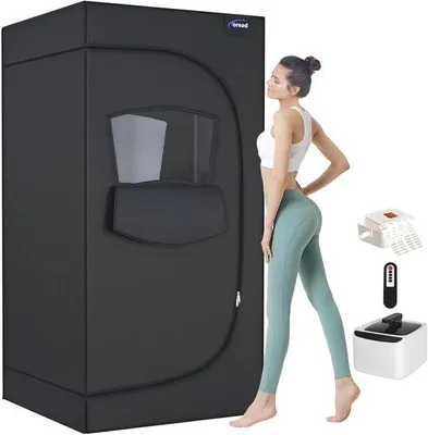 Obrázek produktu pro Přenosná parní sauna s parním generátorem o objemu 2,6 l – domácí wellness pro jógu a relaxaci