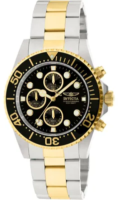 Obrázek produktu pro Invicta Pro Diver 1772 Pánské Hodinky - Quartz Hnutí - Nerezová Ocel s Černým Ciferníkem - 43 mm