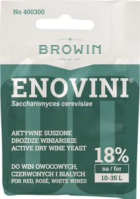 Produktbild von Trockenhefe ENOVINI Weinhefe - 18%, Wein Hefe, Hefe für Wein