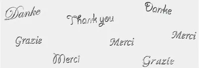 Produktbild von Transparentpapier Silver style 115g/qm A4 VE=5 Blatt Danke