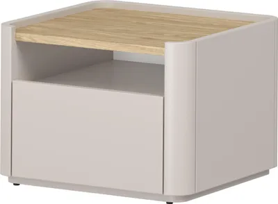 Zdjęcie produktu dla Szafka nocna stojąca z szufladą kaszmir dąb olejowany Elivo 50 cm