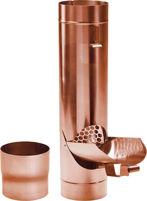 Produktbild von Fallrohrklappe Kupfer mit Sieb DN 100 inkl. Adapter