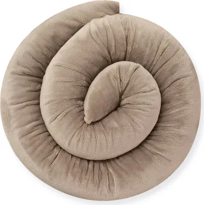 Produktbild von Bebeloo Stillkissen alergiker Bettkissen Body Pillow Körperkissen Pregnancy Pillow Bettrolle Bettschlange XXL Zierkissen Kuschelschlange Zugluftstopper (Mokka, 300 cm)