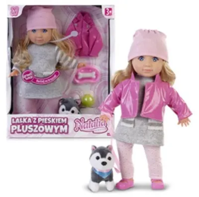 Produktbild von Lalka Natalia 35 cm z pluszowym pieskiem